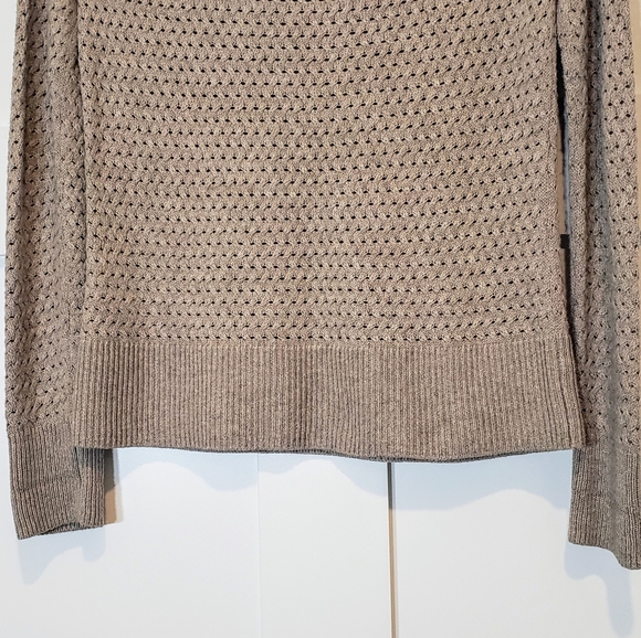 American Eagle Wool Blend Neutral Soft Taupe Light Brown Size Small - Picture 13 of 13